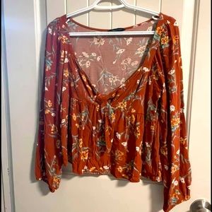 American Eagle crop dress top